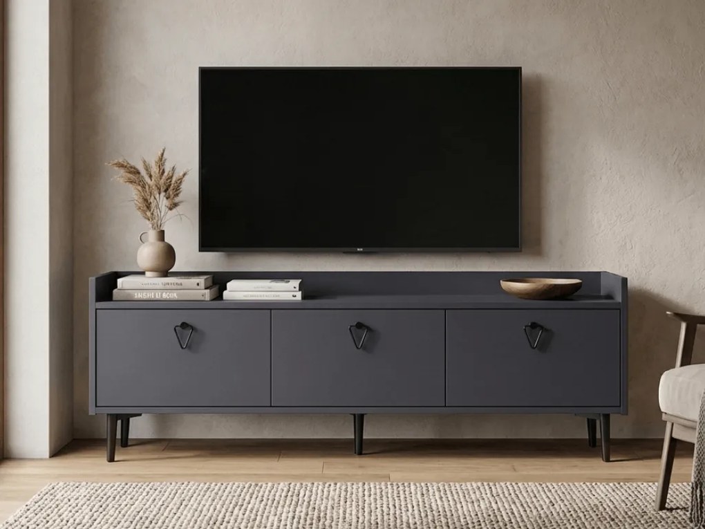 TV stolík PIENA 160 cm, antracitový