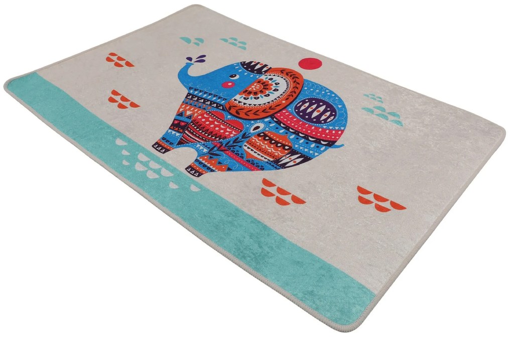 Kúpeľňový koberec ELEPHANT 80x120 cm viacfarebný