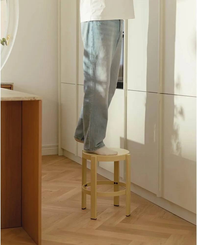 Žltá oceľová stolička Doon – noo.ma