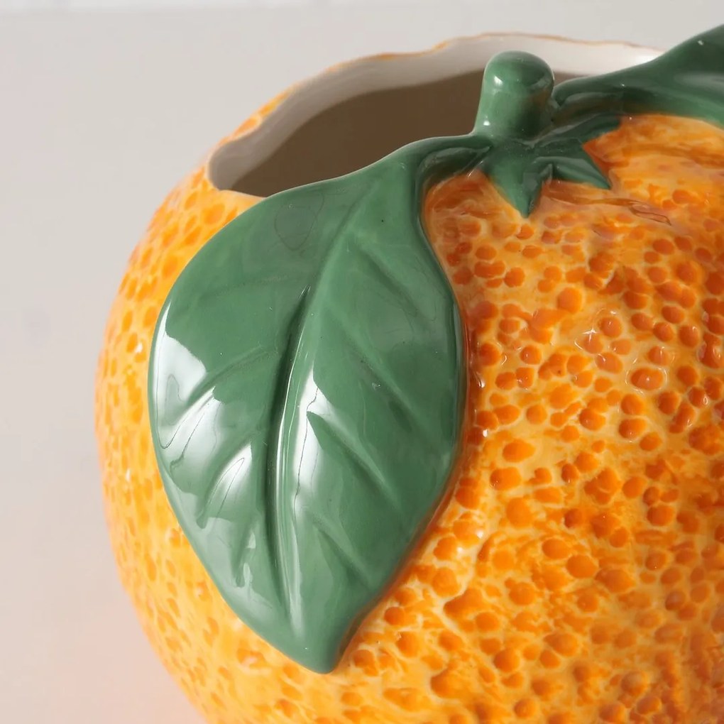 Keramická váza Orange 14x14x12,8 cm