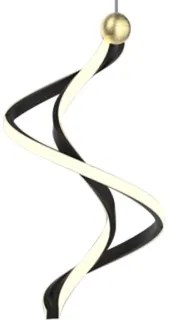 LED Luster na lanku COLIA LED/19W/230V čierna/zlatá