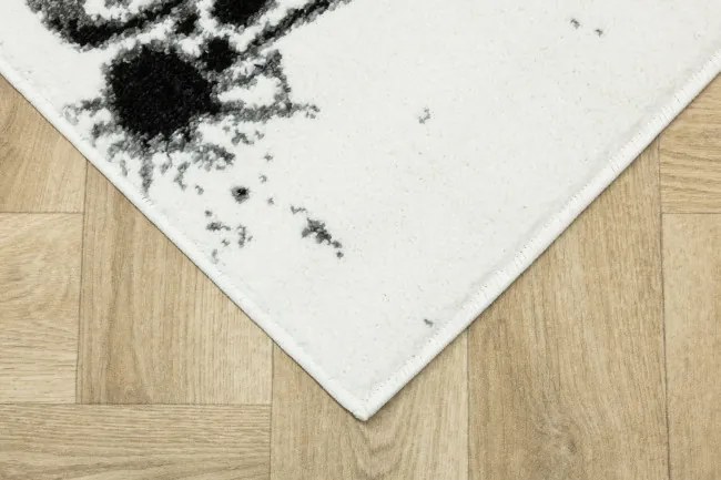 Koberec Lima 9365A biely / čierny