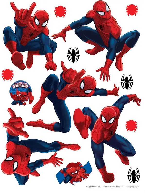 AG Design Spider-Man - nálepka na stenu 30x30 cm