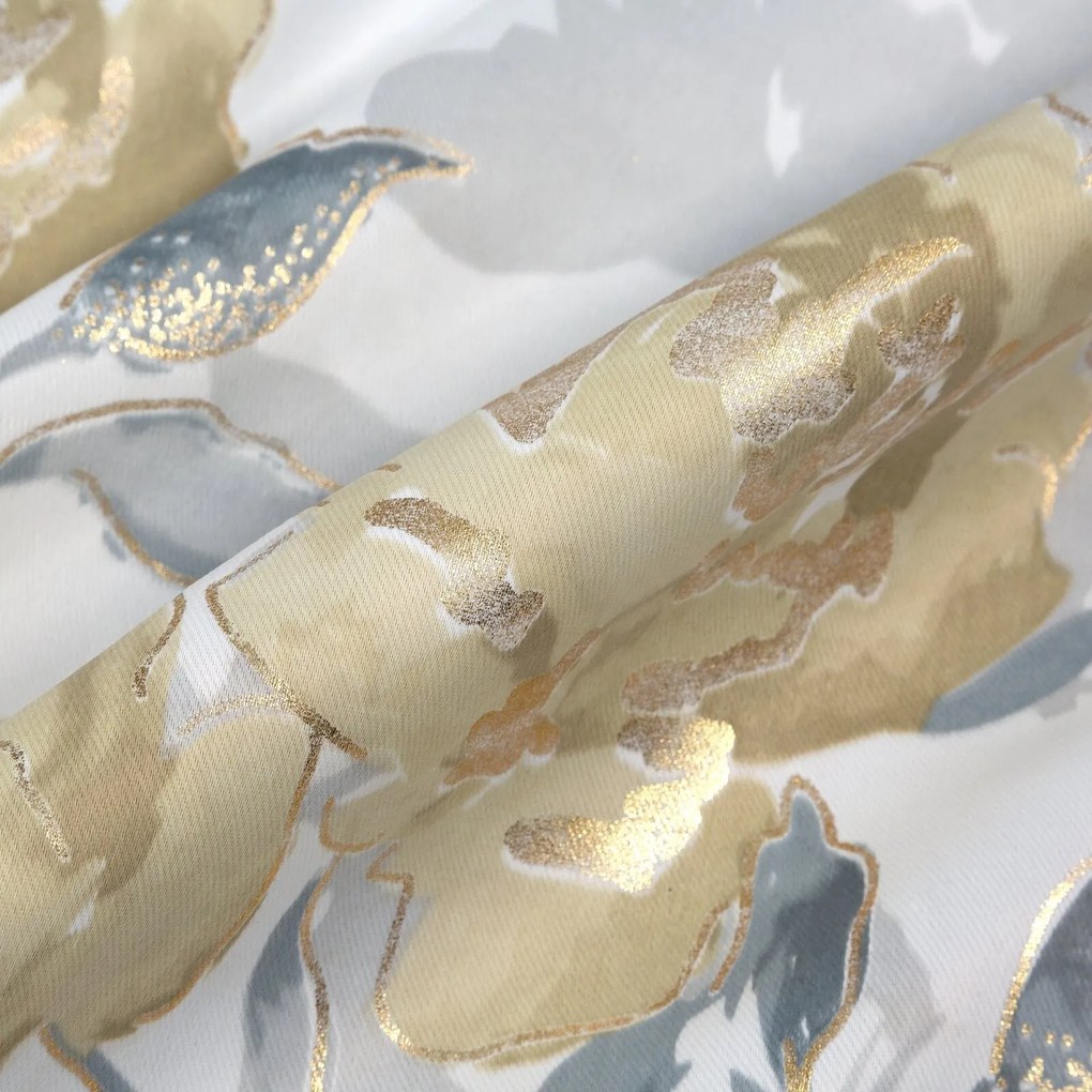 ZÁVES NA KRÚŽKOCH INARI 140X250 CM KVETY