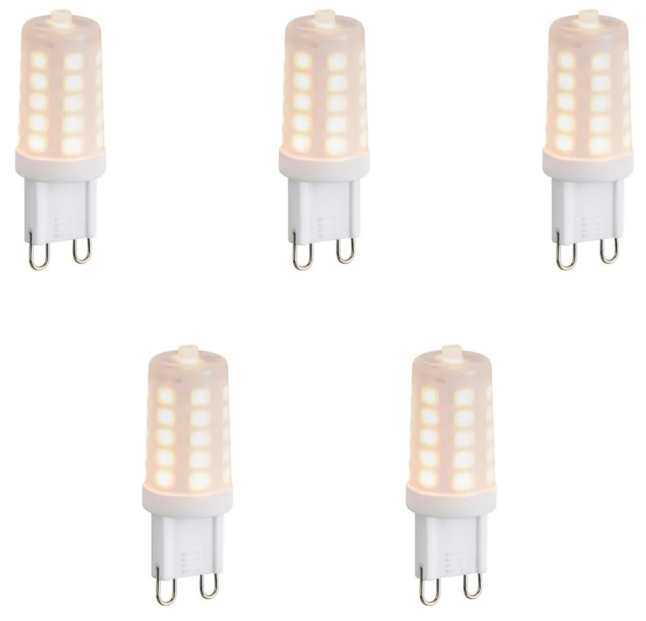 Sada 5 stmievateľných LED žiaroviek G9 Opal 1,2 W 100 lm 2200 K