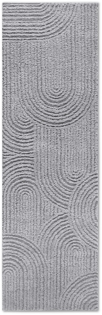 Behúň Gallery 106091 Light Grey z kolekcie Elle, 80x240, šedá, obývacia izba, ELLE Decoration