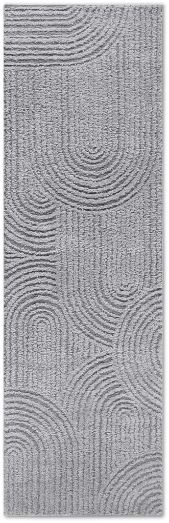 ELLE Decoration, Koberec behúň Gallery 106091 Light Grey z kolekcie Elle, 80x240, šedá, obývacia izba
