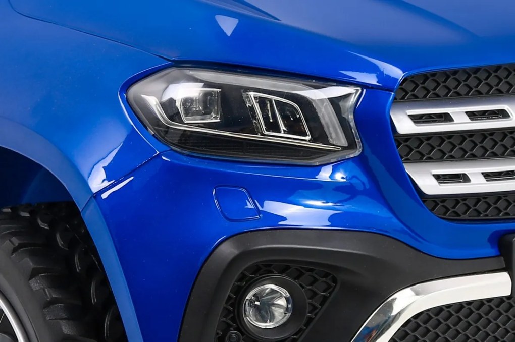 Ramiz Mercedes Benz triedy X pickup elektrické autíčko pre deti lakované modré 4x4