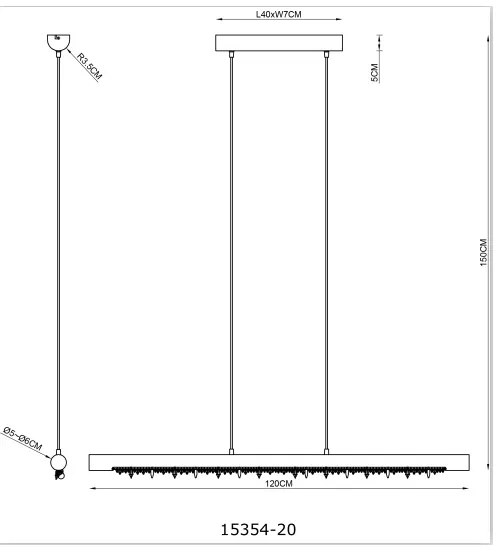 Globo 15354-20-LED Stmievateľný závesný luster na lanku FELICITAS LED/25W/230V béžová
