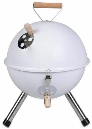 Garthen 691 Záhradný mini gril guľatý biely