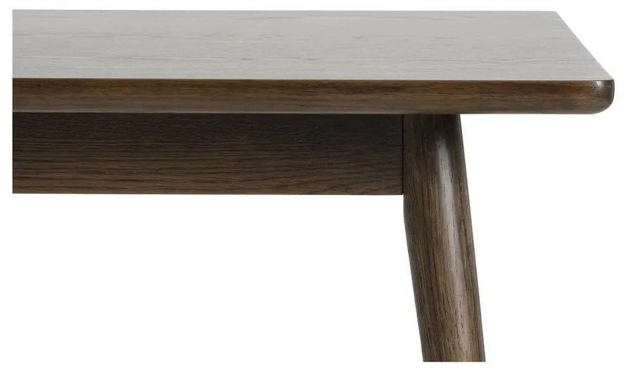 Hnedý rozkladací jedálenský stôl s doskou v dubovom dekore 150x90 cm Barrali – Unique Furniture