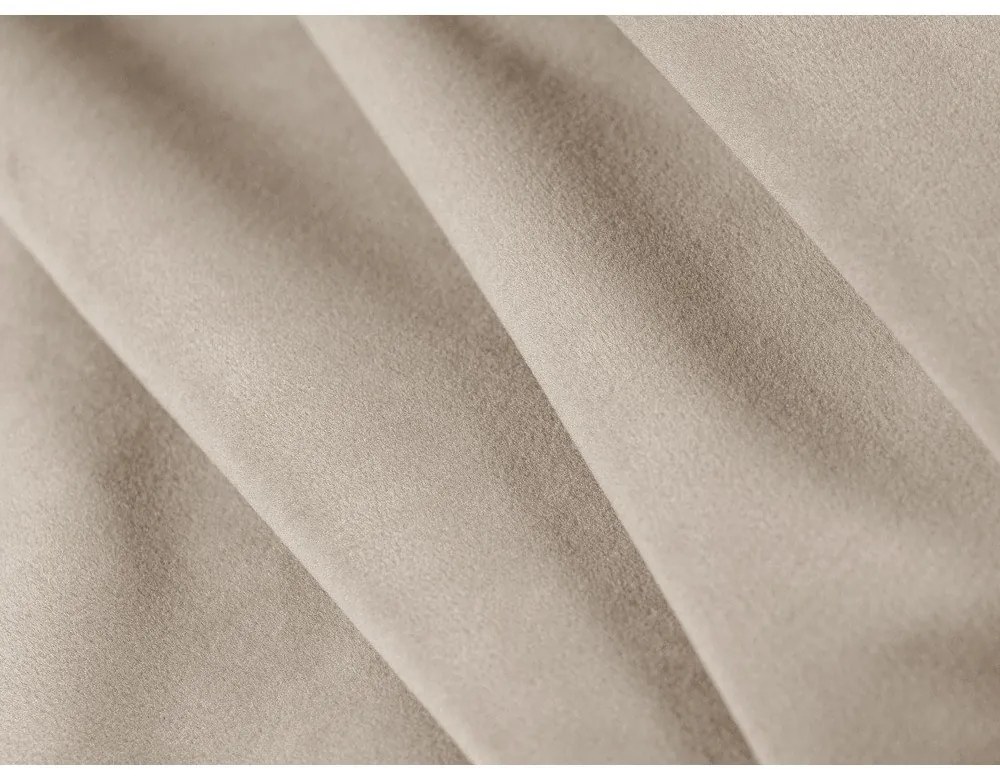 Béžové zamatové kreslo Abby – Micadoni