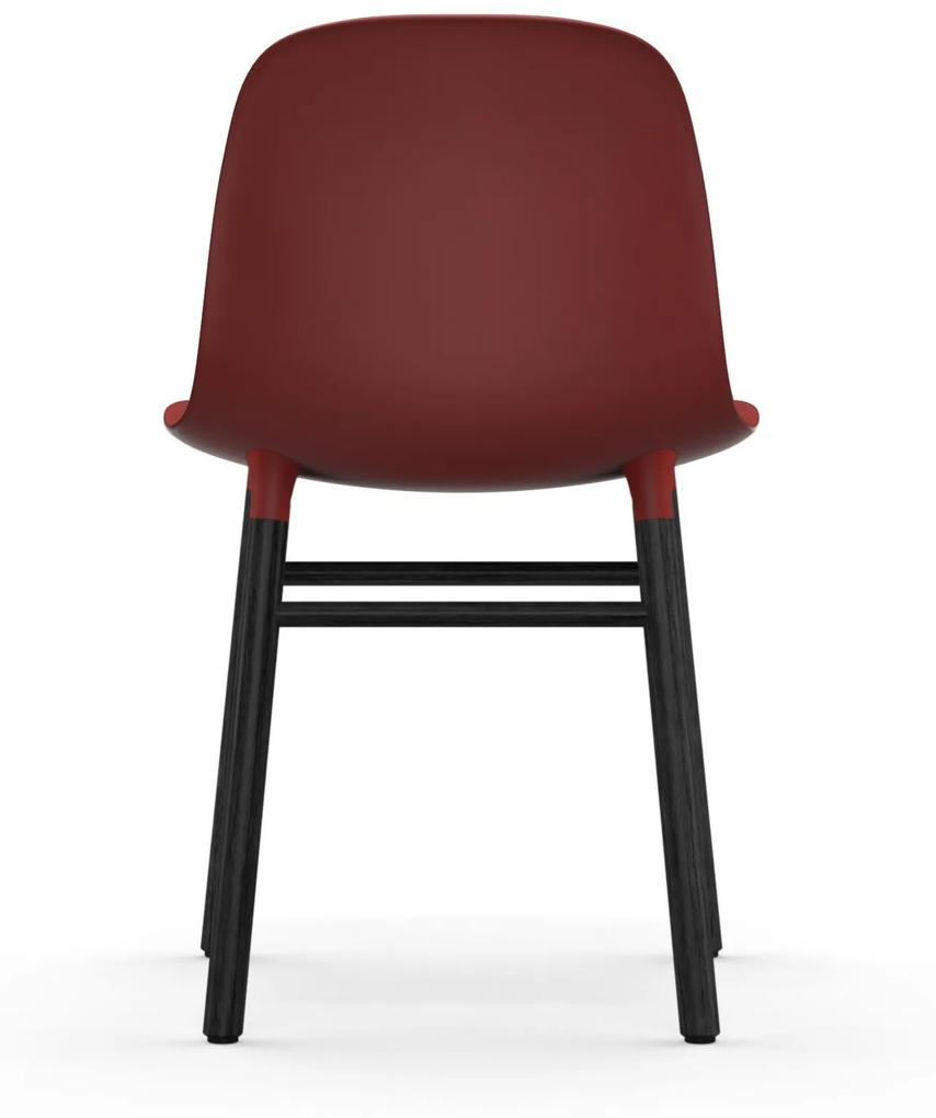 Stolička Form Chair – červená/čierny dub