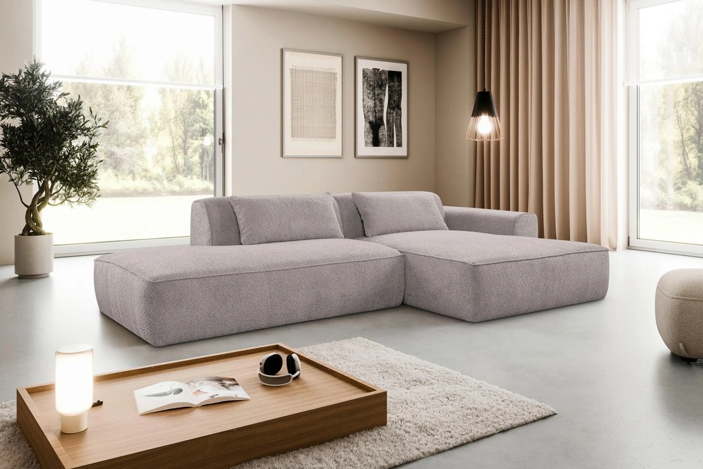 XXXLutz ROHOVÁ SEDAČKA, plast, textil, kompozitné drevo, sivá MID.YOU - Sedačky - 000694009634