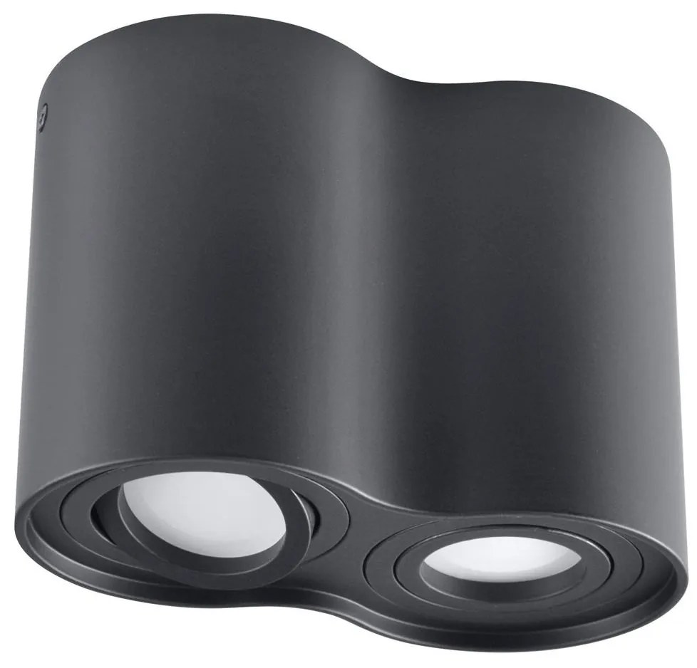 Bodové svietidlo HADAR 2xGU10/10W/230V čierna