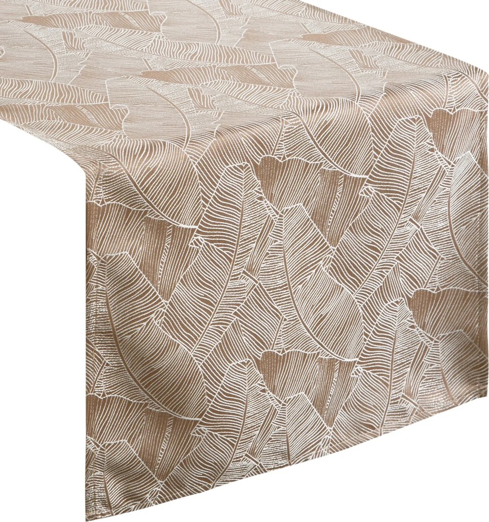 BEHÚŇ NA STÔL ISLA 40X140 CM TMAVOBEŽOVÝ