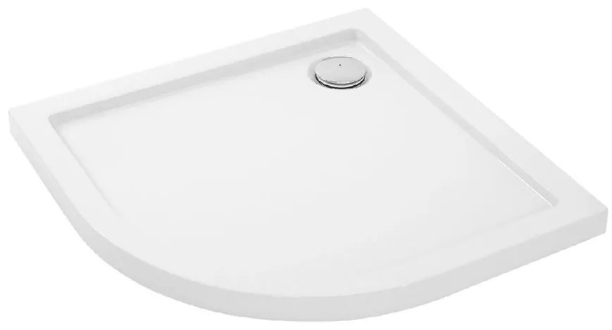 Vanička polokrúhla Look Rea K7906 white 80x100 pravý