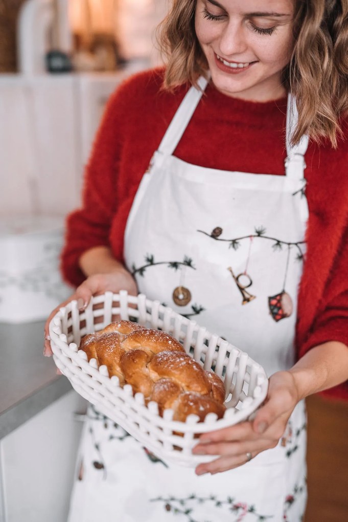 KÄHLER Bavlnená zástera Hammershøi Christmas