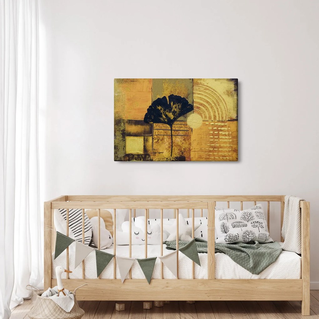 Obraz - List ginkgo (90x60 cm)