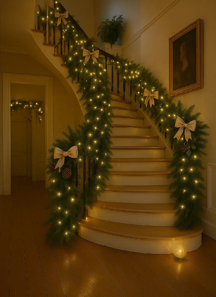 Vianočné svetielka vnútorné teplá biela 100 LED