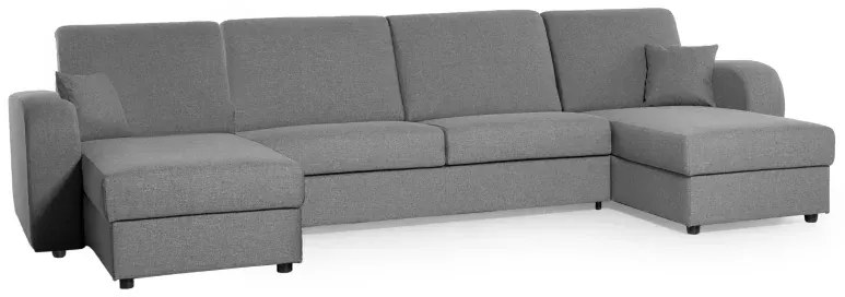 Rozkladacia sedacia súprava na každodenné spanie LIVORNO U, hnedá (penelope 04), 140