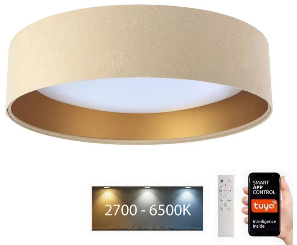 BPS Koncept LED Stropné svietidlo SMART GALAXY LED/24W/230V Wi-Fi Tuya béžová/zlatá + DO BS0508