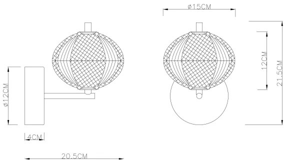 Globo 16042W - LED Nástenná lampa AIDA LED/7W/230V 3000K/4500K/6500K