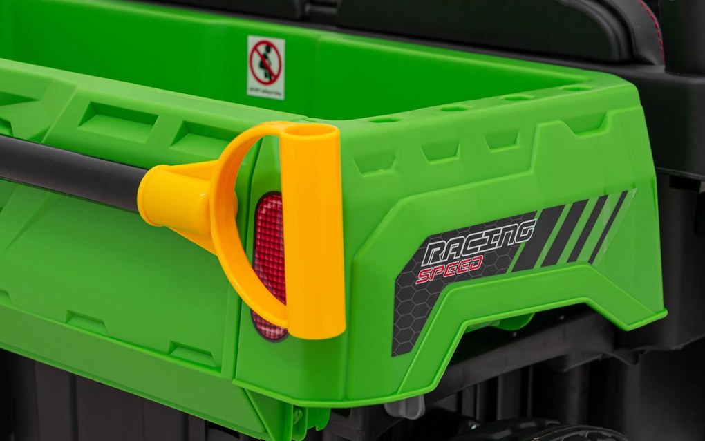 Ramiz Auto Pick-Up Speed 900 pre deti Zelená + Pohon 4x4 + Pohyblivý čerpadlo + Batožinový priestor + Diaľkové ovládanie + Lopata + LED audio