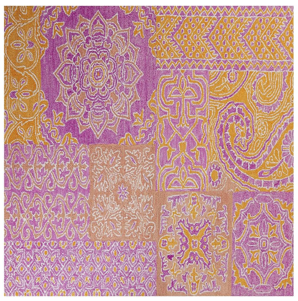 Vlnený koberec 200 x 200 cm viacfarebný AVANOS Beliani
