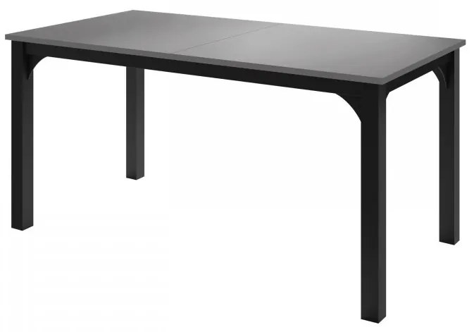 Rozkladací jedálenský stôl Limaino 160, Farby: čierna / dub craft zlatý