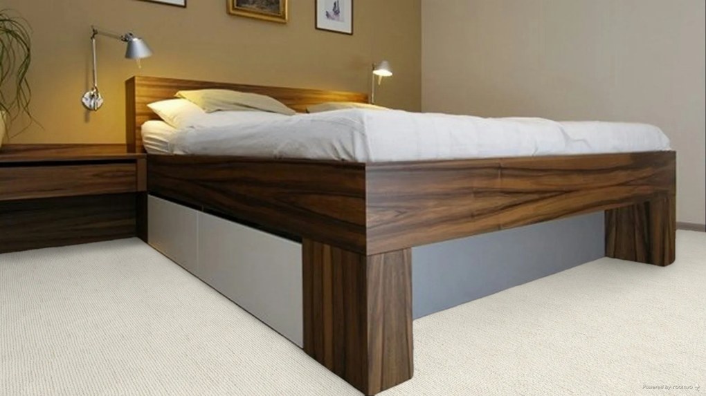 Koberec metráž Velveti 6903, na mieru, šíře 4m, biela, twinback (filc+juta), obchodné priestory, ITC