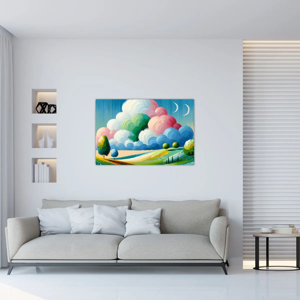 Obraz - Krajinka s mrakom (90x60 cm)