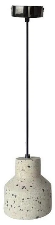 Luster na lanku TERRAZZO 1xE27/60W/230V pr. 12 cm krémová