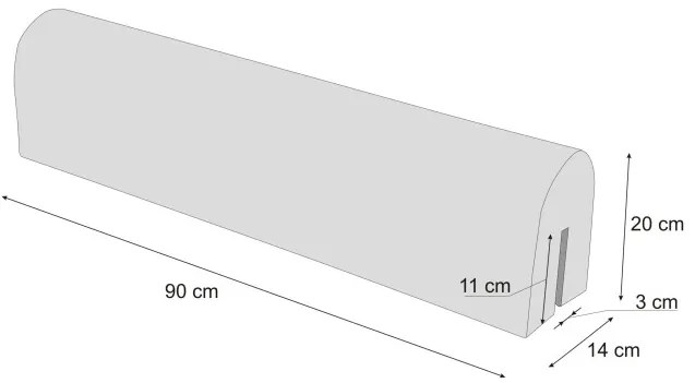 Chránič na detskú postieľku medveď a líška, 90 cm
