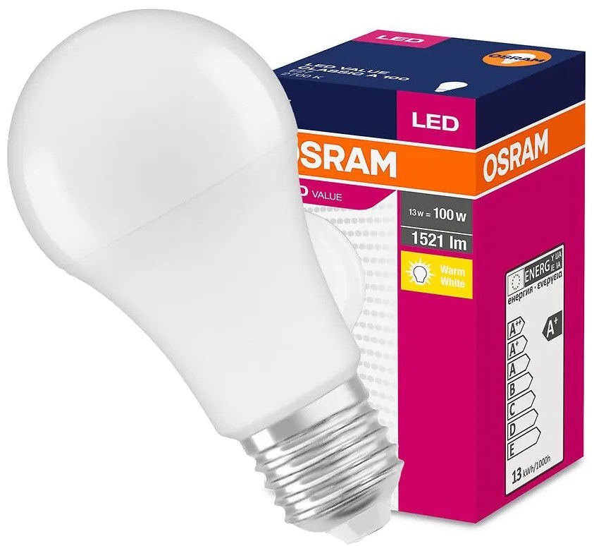 Žiarovka LED OSRAM A60 E27 13W 2700K