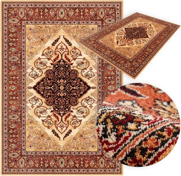 Koberec Agnella Isfahan Leyla jantárový