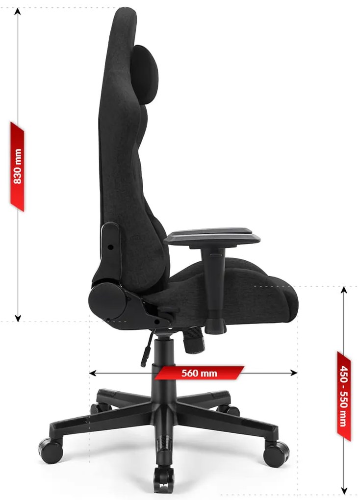 Herná stolička Hell's Chair HC-1006 Black