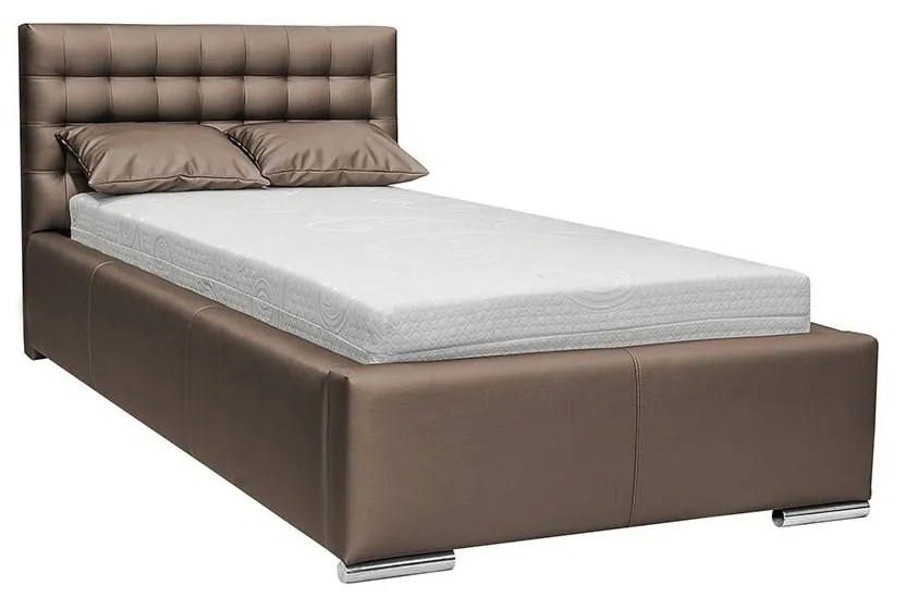 Kontinentálna posteľ Fokker Mini, Rozmer postele: 90x200, Dostupné poťahy: ekokoža Soft 10a