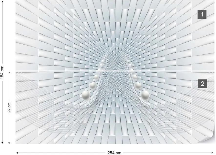 Fototapeta GLIX - 3D Abstract Design 2 + lepidlo ZADARMO Papírová tapeta  - 254x184 cm
