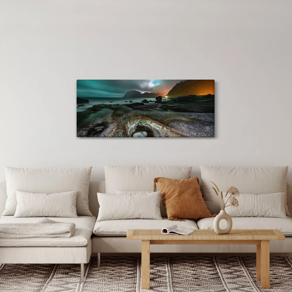 Obraz - Nočná scéna (120x50 cm)