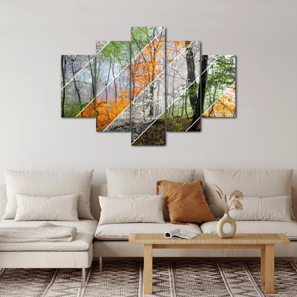 Obraz - Striedanie ročných období (150x105 cm)