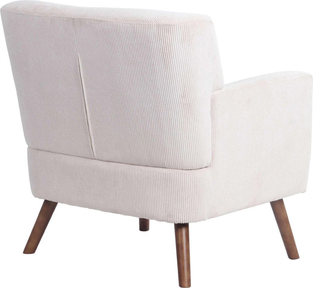 Kreslo Kioni látka cord - krémová