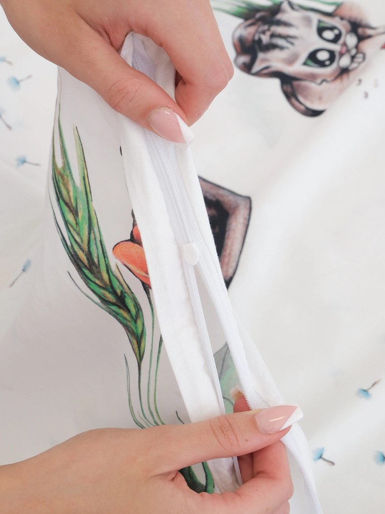 Detské bavlnené obliečky do postieľky Renforcé - Mourek