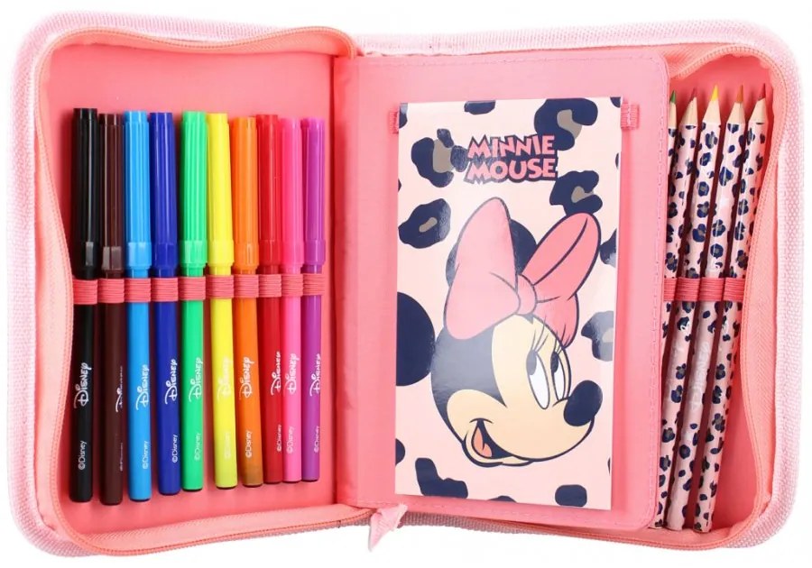 Vybavený školský peračník Minnie Mouse - Disney - 27 dielov