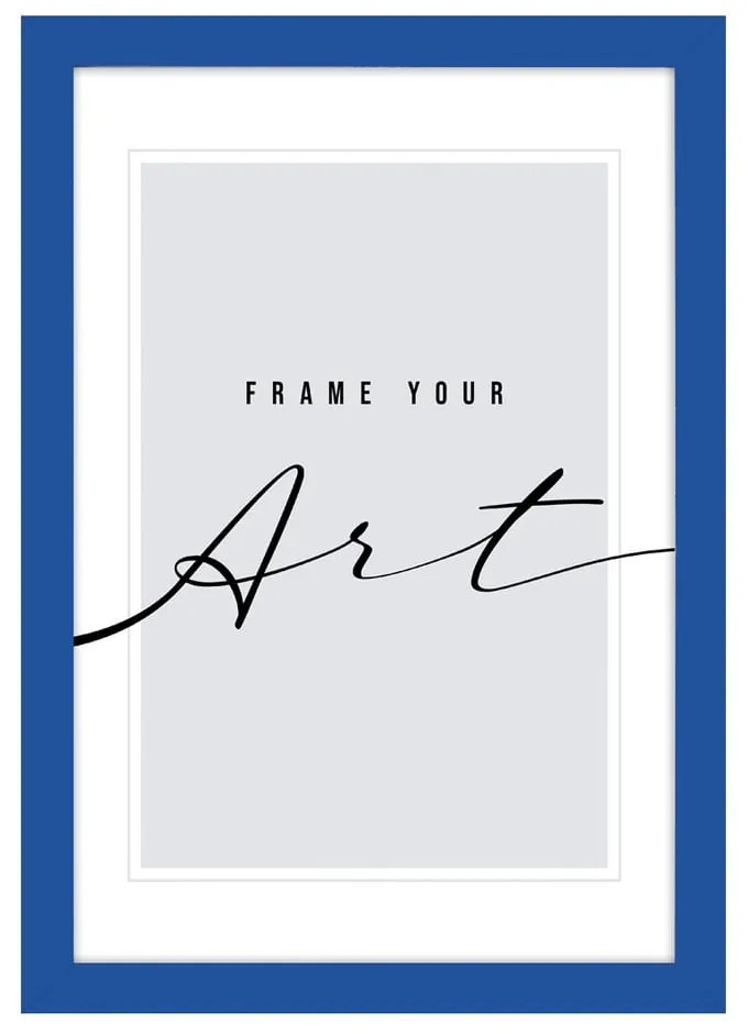 Tmavomodrý stojací/na stenu rámček 12x17 cm – knor