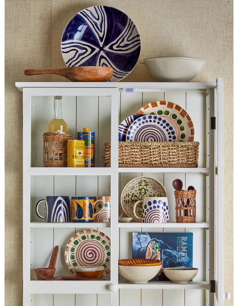 Tmavomodro–béžový hrnček z kameniny 515 ml Shama – Bloomingville