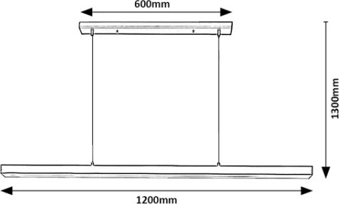Brilagi - Závesný LED luster na lanku AXIS LED/30W/230V 120 cm čierny