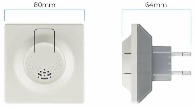 MITELESS® Home Ultrazvukový odpudzovač roztočov pre domácnosť, sivá