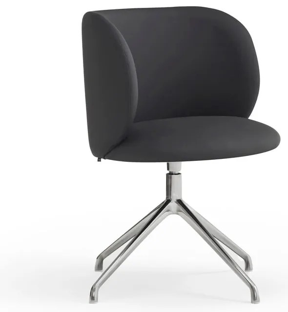 Čierne čalúnené jedálenské kreslo Mogi – Teulat