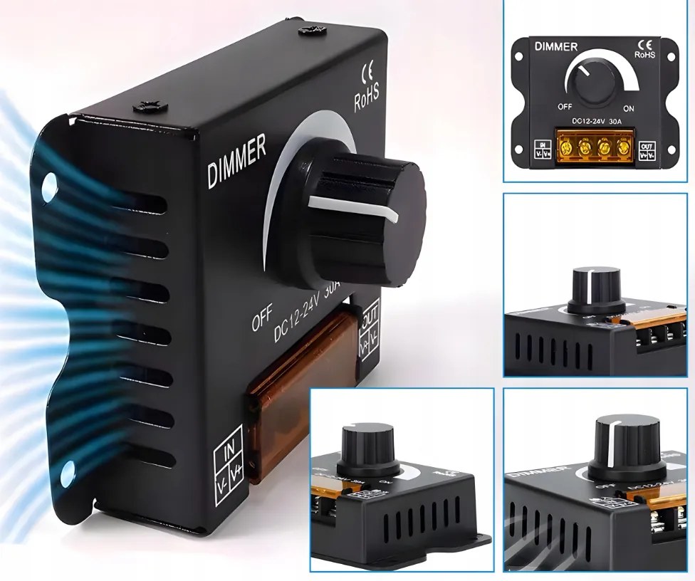 Sada LED pásikov SMD 24W 5m 1500lm - zdroj + ovladač + stmívač